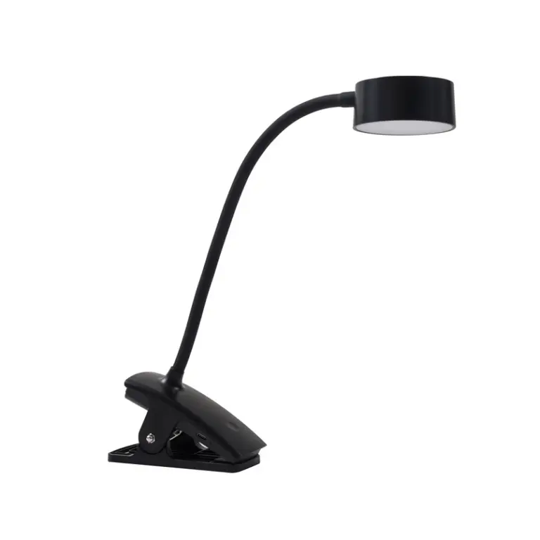 Lindby - Maori LED Portable Bordlampe w/Klemme Sort