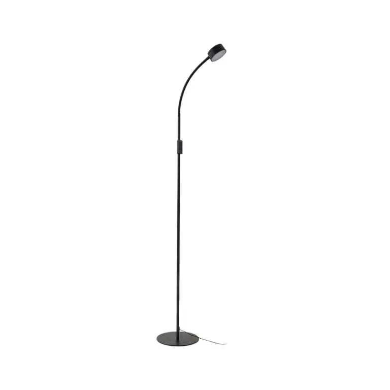 Lindby - Maori LED-gulvlampe, sort –