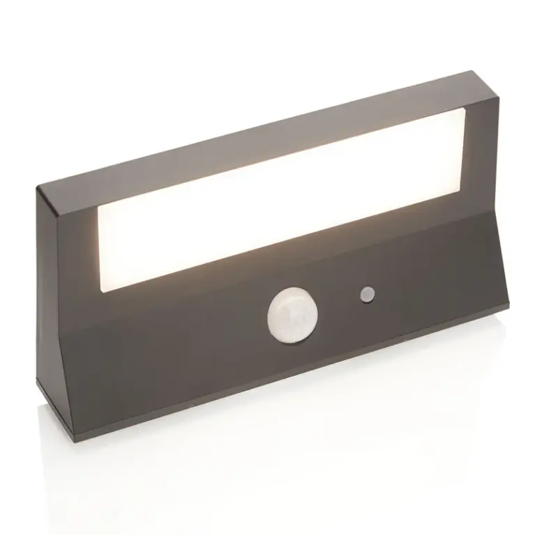 Lindby - Maresia udendørs LED-væglampe til udendørs vægmontering, sensor, antracit -