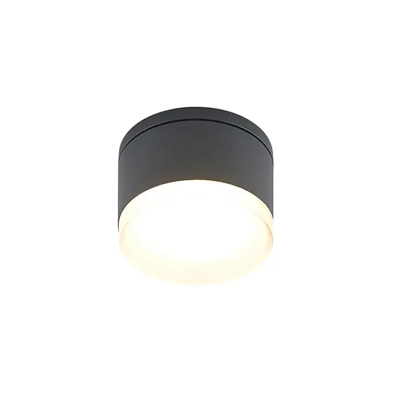 Lindby - Mathea Round LED Udendørs Loftlampe Dark Grey