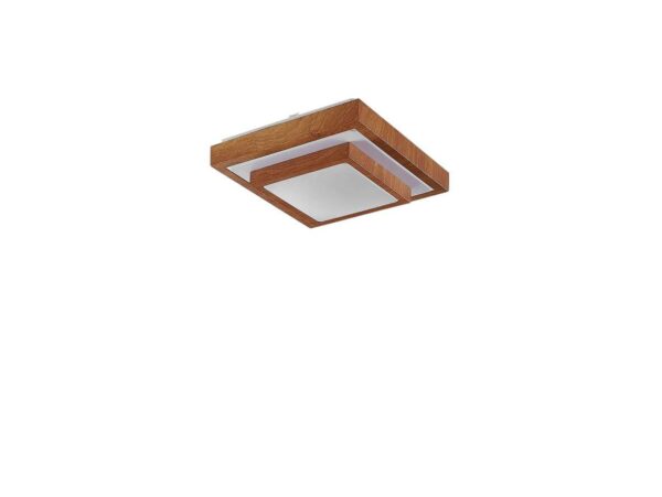 Lindby - Mendosa Square LED Loftlampe Wood Lindby