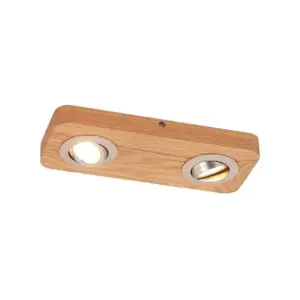 Lindby - Mikari 2 LED Loftlampe Wood