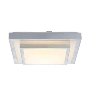 Lindby - Mirco Square LED Loftlampe L37,5 Alu/White Lindby