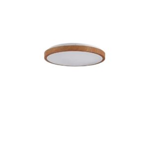 Lindby - Mynte Round LED Loftlampe Ø42,5 Wood/White Lindby