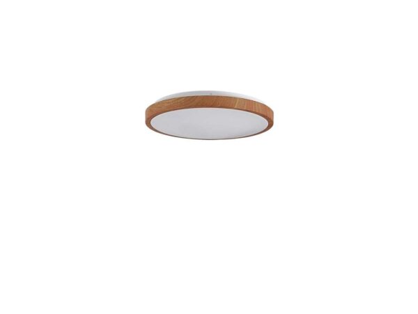 Lindby - Mynte Round LED Loftlampe Ø42,5 Wood/White Lindby