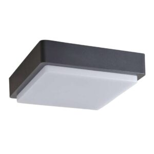 Lindby - Nermin Square LED Udendørs Væglampe IP65 Dark Grey/White Lindby