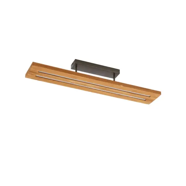 Lindby - Nesaja LED Loftlampe Dim. Træ/Sort
