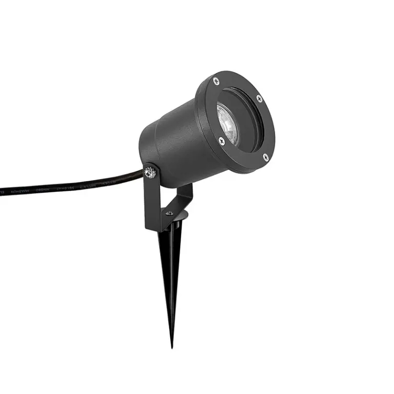 Lindby - Nielas Udendørs Spot w/Spike Black