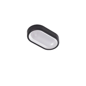 Lindby - Niniel Oval LED Udendørs Loftlampe Black/White