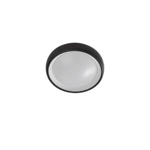 Lindby - Niniel Round LED Udendørs Loftlampe Black/White