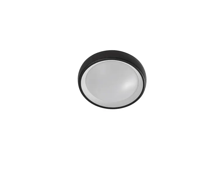 Lindby - Niniel Round LED Udendørs Loftlampe Black/White