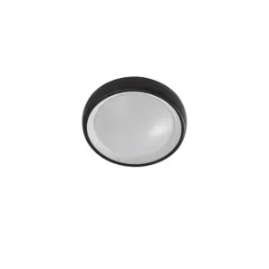 Lindby - Niniel Round LED Udendørs Loftlampe Black/White