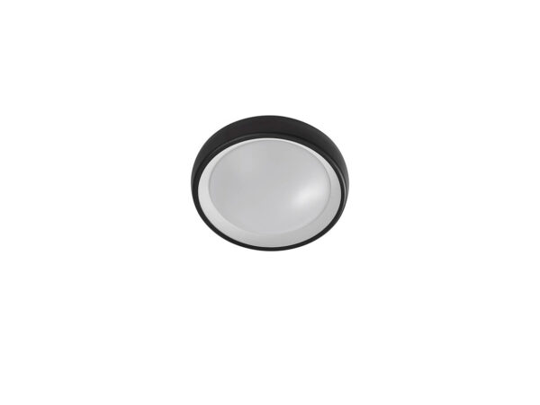 Lindby - Niniel Round LED Udendørs Loftlampe Black/White