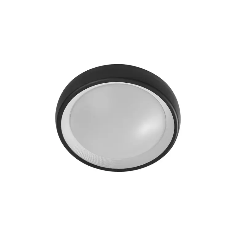 Lindby - Niniel Round LED Udendørs Loftlampe Black/White