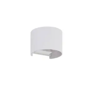 Lindby - Nivar Round LED Udendørs Væglampe White