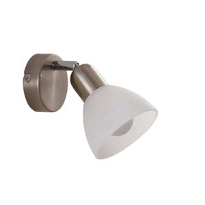 Lindby - Paulina LED Væglampe Satin Nickel/White