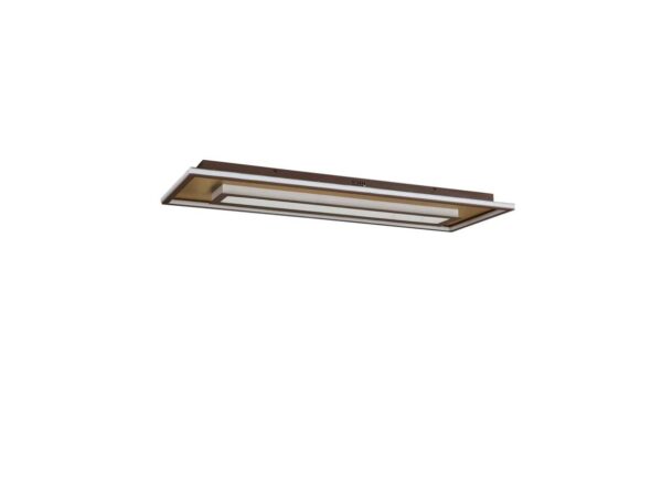 Lindby - Pekela Square LED Loftlampe 110x40 Rust/Matt Gold Lindby