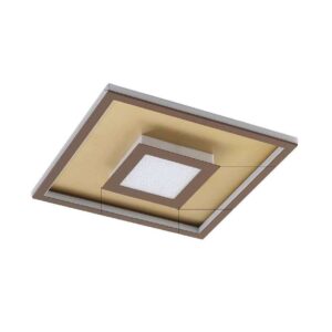 Lindby - Pekela Square LED Loftlampe L40 Rust/Matt Gold