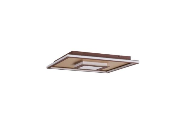 Lindby - Pekela Square LED Loftlampe L60 Rust/Matt Gold