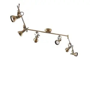 Lindby - Perseas 6 LED Loftlampe Antique Brass