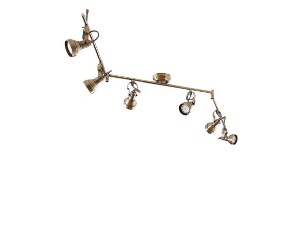 Lindby - Perseas 6 LED Loftlampe Antique Brass