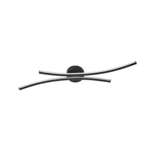 Lindby - Ravion LED-loftlampe, 90 cm, sort, 3.000 K