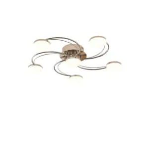 Lindby - Rouven 6 LED Loftlampe Chrome