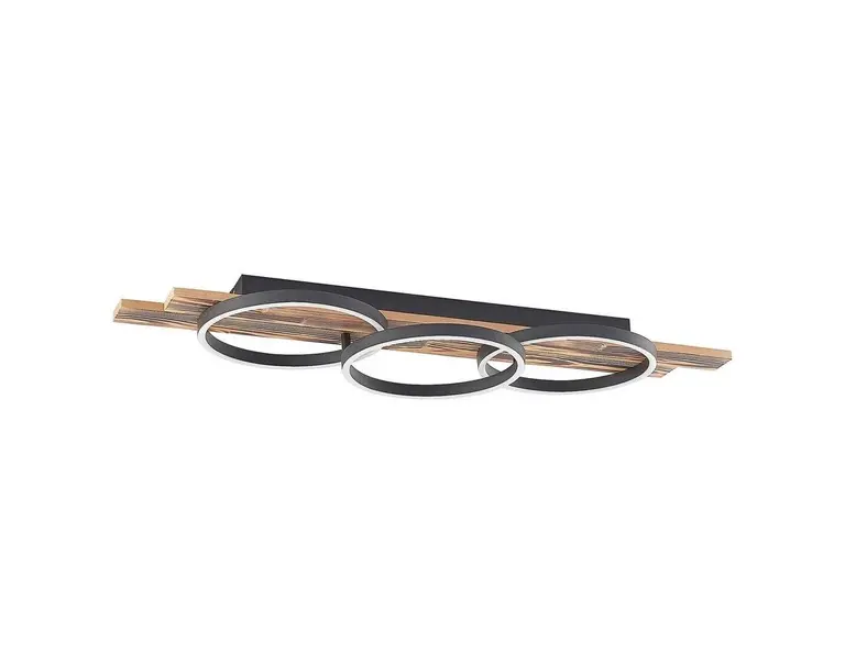 Lindby - Sentoa LED Loftlampe L100 Light Wood/Black