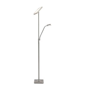 Lindby - Sumani LED Gulvlampe Satin Nickel