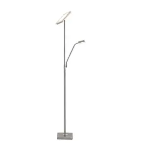 Lindby - Sumani LED-gulvlampe satin nikkel
