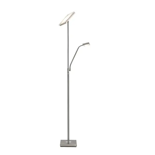 Lindby - Sumani LED-gulvlampe satin nikkel