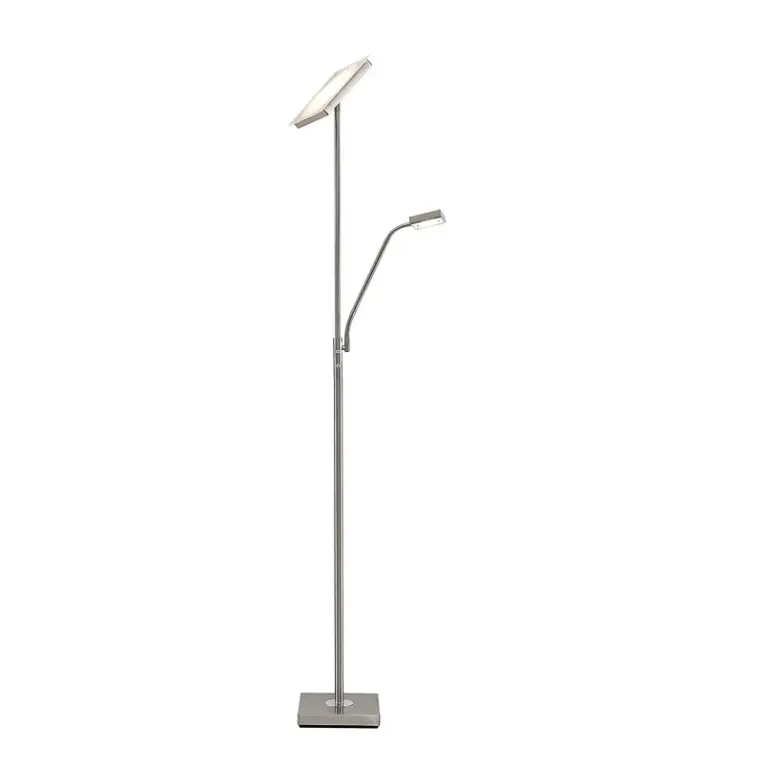 Lindby - Sumani LED-gulvlampe satin nikkel