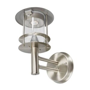 Lindby - Sumaya LED Solcelle Væglampe Stainless Steel/Clear Lindby