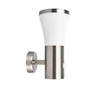 Lindby - Sumea LED Udendørs Væglampe w/Sensor Stainless Steel/White
