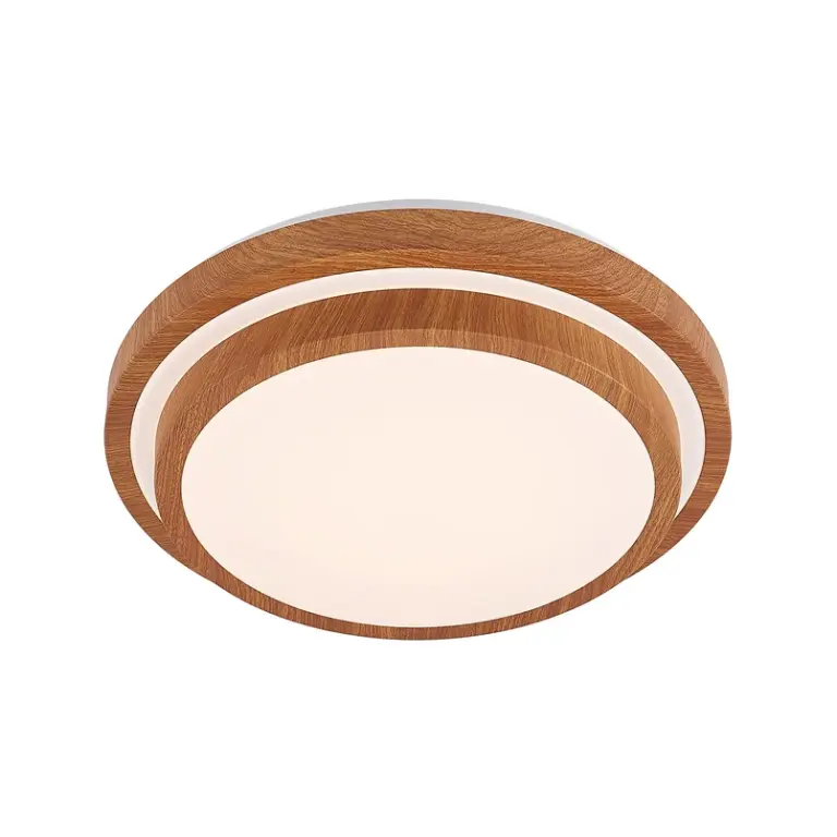 Lindby - Vaako LED-loftlampe, metal, trælook