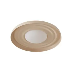 Lindby - Waves LED-væglampe, beige, Ø 43 cm, metal