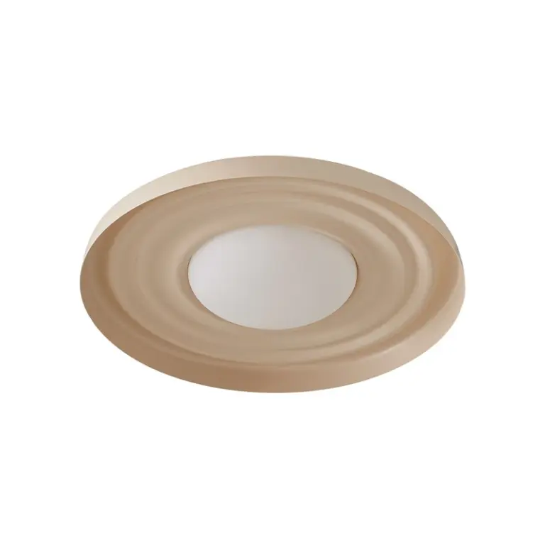 Lindby - Waves LED-væglampe, beige, Ø 43 cm, metal