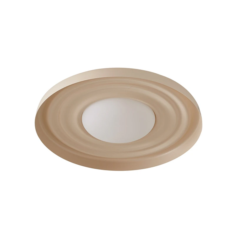 Lindby - Waves LED-væglampe, beige, Ø 43 cm, metal