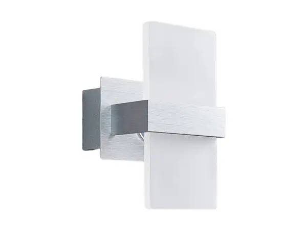 Lindby - Yorick LED Væglampe Satin White/Brushed Aluminium