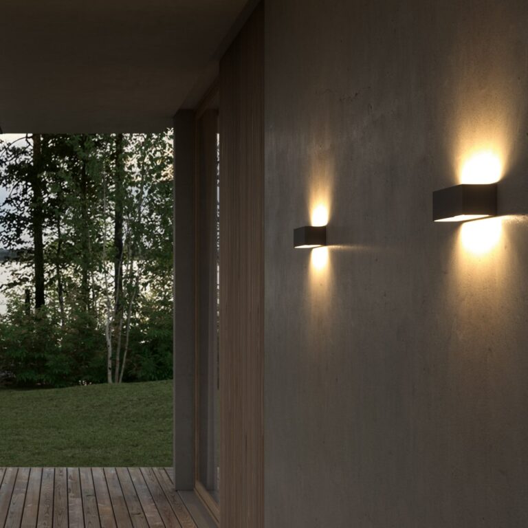 Linea W2 LED-væglampe sort 30 cm, CCT, IP54 LIGHT-POINT - Stue - Design - Aluminium - Med flere lyskilder