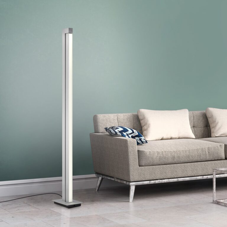 Lines Floor LED-gulvlampe, diamant, 140 cm, CCT, dæmpbar – PURE PURE Lines Floor - Stue - Moderne - Metal
