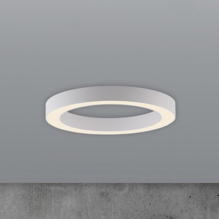 Lines LED-loftlampe, Ø 35 cm, hvid, CCT – PURE - Stue - Moderne - Metal - Rund