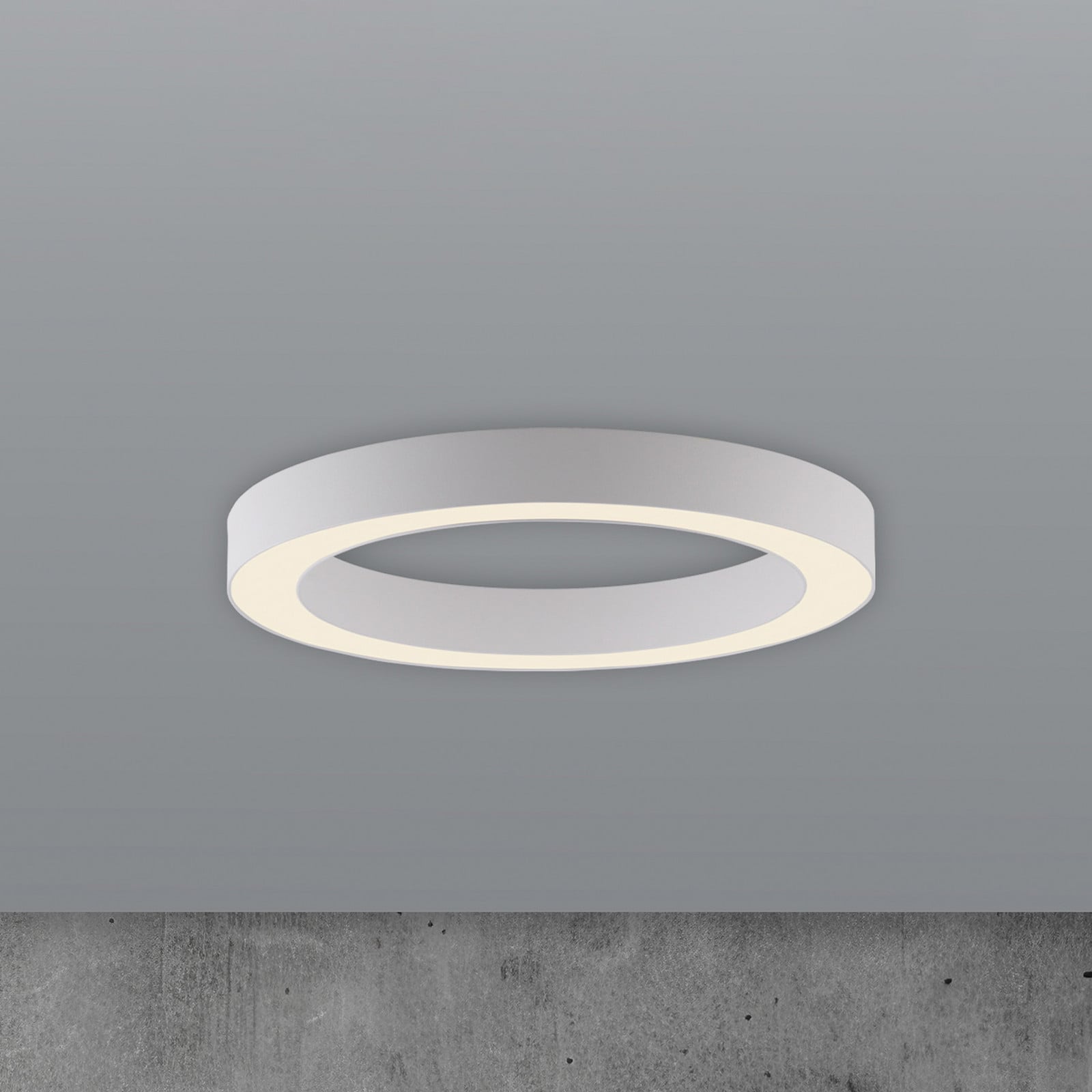 Lines LED-loftlampe, Ø 35 cm, hvid, CCT – PURE - Stue - Moderne - Metal - Rund