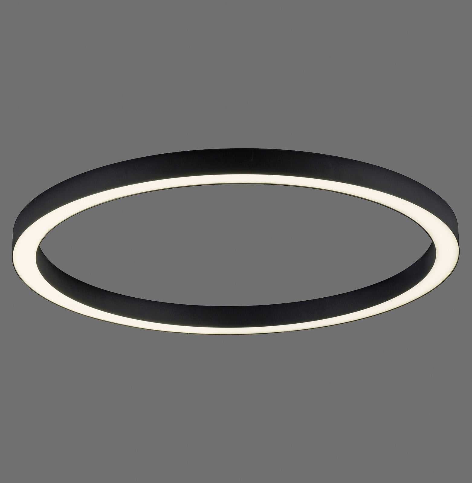 Lines Round LED-loftlampe, Ø 70 cm, grafit, CCT – PURE PURE Lines Round - Stue - Moderne - Metal - Rund