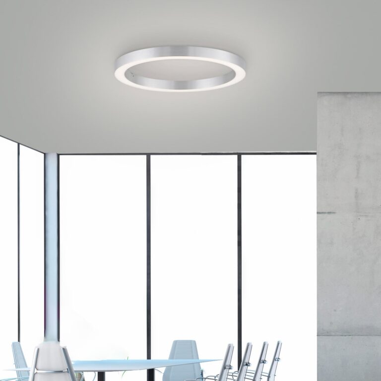 Lines Round LED-loftlampe, diamant, Ø 50 cm, CCT – PURE PURE Lines Round - Stue - Moderne - Metal - Rund