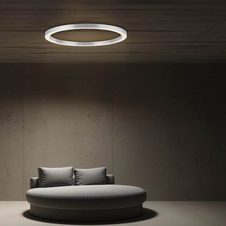 Lines Round LED-loftlampe, diamant, Ø 70 cm, CCT – PURE PURE Lines Round - Stue - Moderne - Metal - Rund