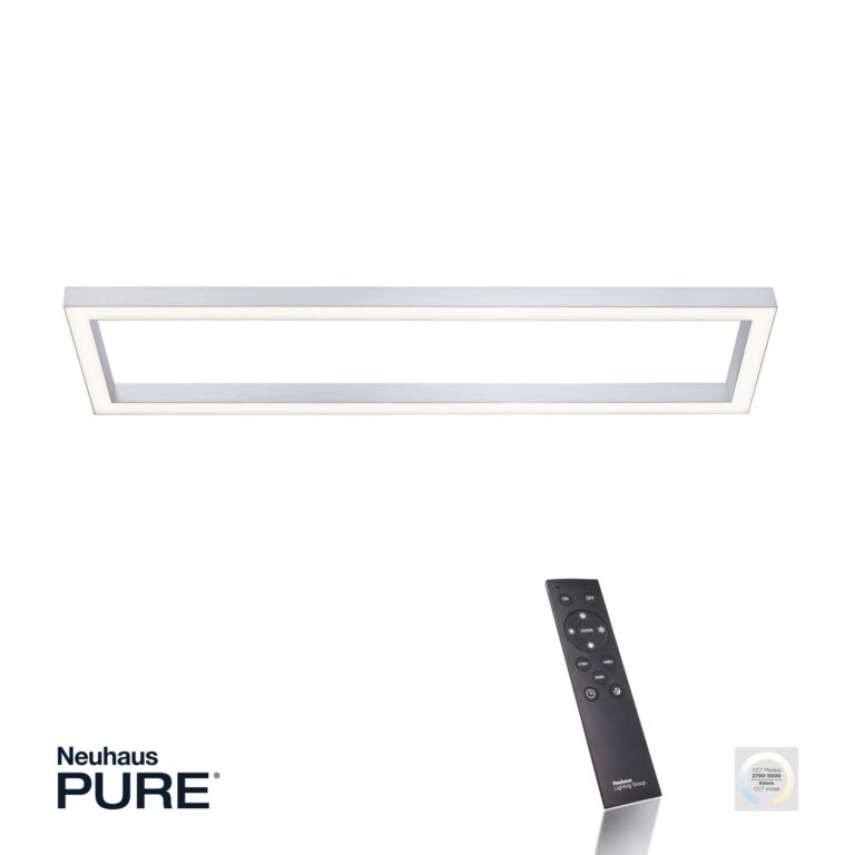 Lines Square LED-loftlampe, diamant, 110 cm, CCT – PURE PURE Lines Square - Stue - Moderne - Metal - Kantet