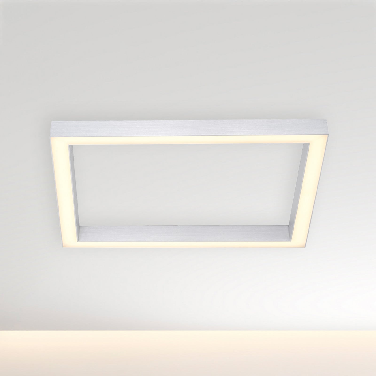 Lines Square LED-loftlampe, diamant, 55 cm, CCT – PURE PURE Lines Square - Stue - Moderne - Metal - Kantet