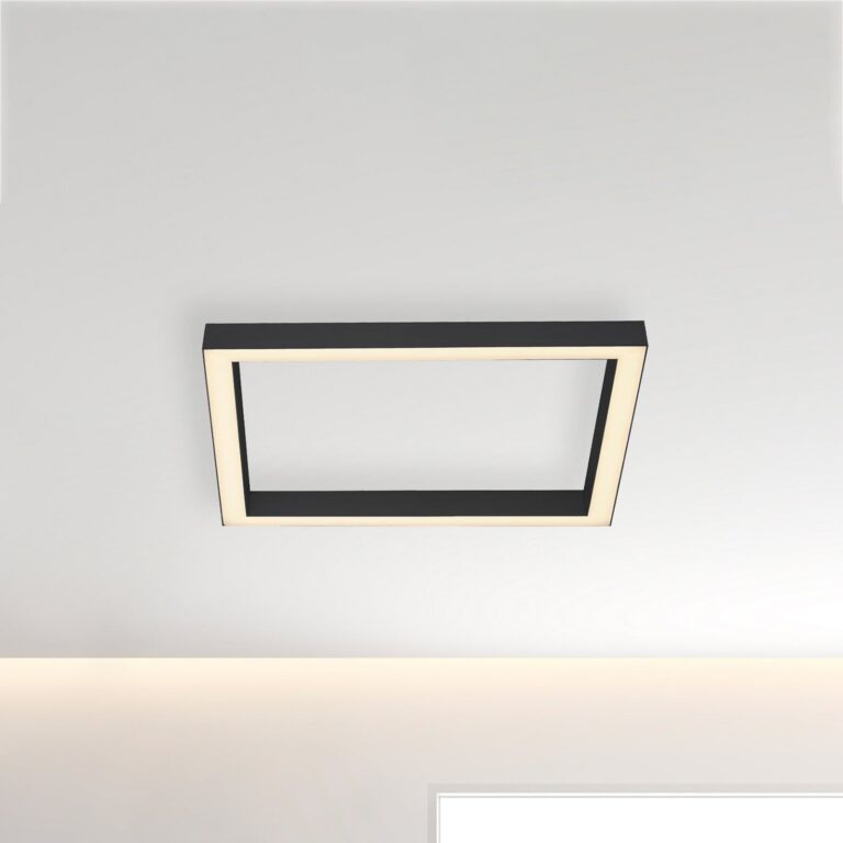 Lines Square LED-loftlampe, grafit, 55 cm, CCT – PURE PURE Lines Square - Stue - Moderne - Metal - Kantet