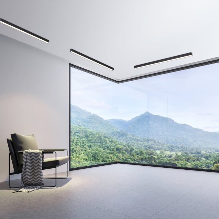 Lines Straight LED-loftlampe, grafit, 110 cm, CCT – PURE PURE Lines Straight - Stue - Moderne - Metal - Kantet